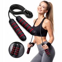 Šokdynė su guoliais, reguliuojama, neslystančia rankena, skirta treniruotėms ir crossfit