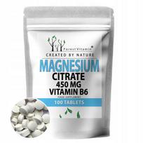Magnio citratas 450 mg + B6, 100 mažų tablečių