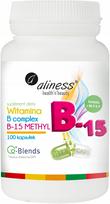 Vitaminų B kompleksas Aliness B-15 Methyl, 100 kaps.