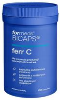 Maisto papildas ForMeds BICAPS Ferr C, 60 kapsulių, geležis, vitaminas C