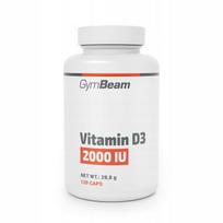 Maisto papildas Vitamin D3 2000 IU, GymBeam, 120 kaps.