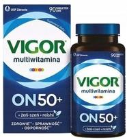 Maisto papildas vyrams Vigor Multivitamin On 50+ vitaminų ir mineralų, 90 tablečių