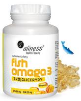 Maisto papildas Aliness Fish Omega 3 FORTE trigliceridai 500/250mg 60 kaps.
