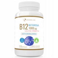 Vitaminas B12 1000µg METHYLCOBALAMIN 120 kaps. VEGAN