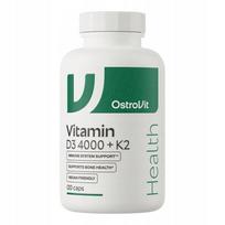 Maisto papildas OstroVit Vitamin D3 4000 IU + K2 VEGE 120 kapsulių