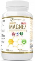 Maisto papildas Progress Labs MAGNESIUM SHRINKAGE FORTE su magniu, kaliu ir B6, 120 kapsulių