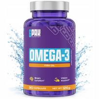 Omega 3 laukinių žuvų aliejus su vitaminu E, 90 kaps.
