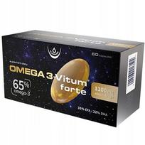 Maisto papildas Omega-3 Vitum Forte OLEOFARM 1100 mg 60 kapsulių DHA ir EPA žuvų taukai