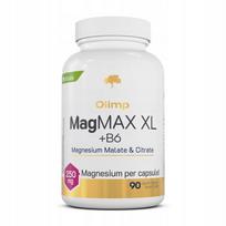 Maisto papildas OLIMP MagMAX XL + B6, 90 kapsulių, magnis (citratas, malatas), vitaminas B6