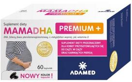 Maisto papildas nėščiosioms MAMADHA PREMIUM+ su jodu ir vitaminu D, 60 kapsulių