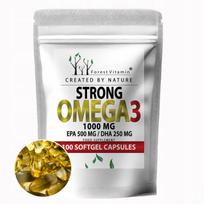 Maisto papildas Omega 3 1000mg 500 EPA + 250mg DHA, ančiuvių aliejus