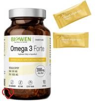 Maisto papildas Biowen Omega 3 FORTE DHA ir EPA su vitaminu E, 90 kapsulių