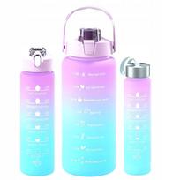 Vandens butelių rinkinys su matavimo puodeliu, 2L, 750ml, 300ml