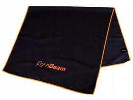 Greitai džiūstantis rankšluostis GymBeam SPORTS GYM FITNESS juodas 50x90 cm