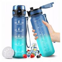Gertuvė 500ml BPA Free Tritan su matuokliu, motyvaciniu snapeliu ir filtru