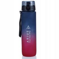 Sportinis vandens butelis 1L Tritan BPA Free su motyvacine skalė