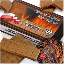 Kaminų ir krosnių ekologiškas uždegimo kubelis 200 vnt.