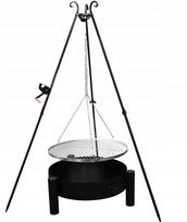 Lauko grilis GARDEN GRILL FOCAL TRIPOD 194, grotelės FI 70, nerūdijančio plieno židinys
