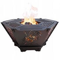 Šešiakampė sulankstoma 3 mm GARDEN HEARTH kepsninė su gėlių raštu