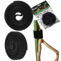 Lipni VELCRO juosta augalų tvirtinimui, juoda, 12,5 mm, 2 m