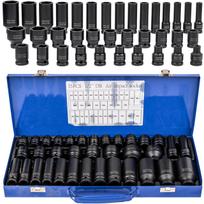 Pneumatinis galvučių rinkinys 1/2", 8-32 mm, trumpas ir ilgas, 35 vnt.