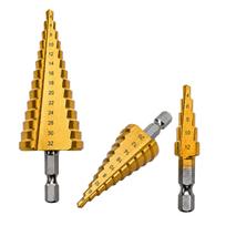 Grąžtų rinkinys metalui 4-32 mm, 3 vnt., HSS, šešiakampis