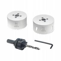 Bimetalinis grąžtų rinkinys 68 mm, 73 mm, adapteris 32–210 mm HEX