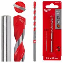Betono grąžtas Milwaukee 4x90 mm