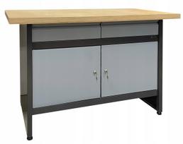 Darbo stalas 120 cm su įrankių spintele