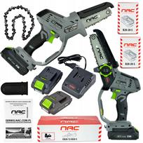 Belaidis šakų pjūklas NAC 20 V 2 Ah 13 cm SDS sistema