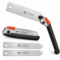 Sulankstomas japoniškas pjūklas 240 mm SK4 7/14TPI su 2 geležtėmis medienai