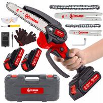 Akumuliatorinis Grandininis Pjūklas 4" 6" Brushless 2x Aku