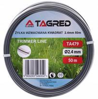 Kvadratinė žoliapjovės pjovimo juosta 2.4mm 50m sustiprinta