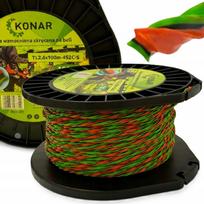 Žoliapjovės valūtelė SCYTHE 2,4mm 100m Carbon Twisted sustiprinta