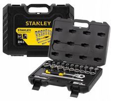 Galvučių rinkinys su terkšle STANLEY 1/2" 24 vnt. STMT82830-1