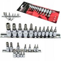 Raktų ir antgalių rinkinys Mertz 1/4" 3/8" TORX M12165 x11