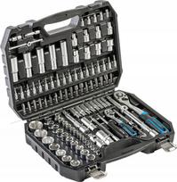Įrankių rinkinys 112 vnt., CrV, raktas 1/4″ ir 1/2, HT1R232