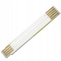 Sulankstomas medinis metras 2 m baltas ir geltonas STANLEY 0-35-458