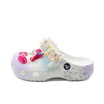 Crocs Classic clog EVA clown variety niche design travel beach street fashion trend hole shoes unisex style purple blue 39-40 white