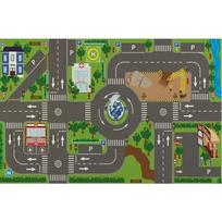 Colorful Interactive Traffic Play Mat – Non-Slip Learning Rug for Kids Room or Play Area – Compatible with Toy Cars, Home Decor 60*90cm