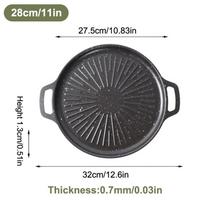 Neapsaugota keptuvė-grilis indukcinei viryklei - 28cm/32cm/34cm/38cm BBQ plokštė S