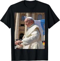 Pope Francis Picture Catholic Christian T-Shirt ,Unisex Tee L