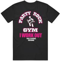 Party Rock Gym I Work Out Cotton Unisex T Shirt 3XL