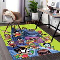 1pc Teen Titans Go Carpet Rug for Bedroom Living Room Decor Sofa Home Game Area Rug Non-slip Floor Mat. D72201128 40cm x 60cm
