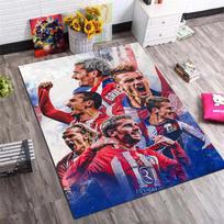 Atletico Madrid Football Player Collage Print Area Rug Soccer Team Graphic Floor Carpet Sports Fan Living Room Bedroom Home Decor Mat 40x60cm( 15x23in )