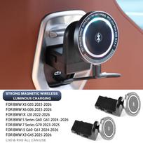 Universal Car Bracket Magnetic Tablet Phone Holder for BMW X3 X5 X6 5 Series 7 Series 2025 G45 IX i5 G60 G05 G06 2pcs with light juoda