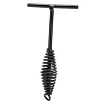 19.5cm Dutch Oven Lid Lifter Cast Iron Dutch Oven Lid Lifter with Spiral Handle for Outdoor Camping Hiking black