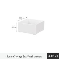 Small Plastic Drawer Organizer for Office & Desk - Compartment Divider for Pens & Cosmetics white