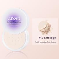 ADMD Snow Melt Lightweight Setting Powder - Fine, Non-Caking, Waterproof, Sweatproof, Refreshing, Oil-Control Loose Powder.