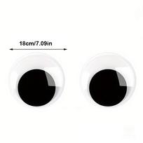 1Pair Self Adhesive Cute Huge Googly Eyes Fridge Wall Sticker Funny Large Black Plastic Eyes Sticker Diy Scrapbook Dolls Eyeball 180MM